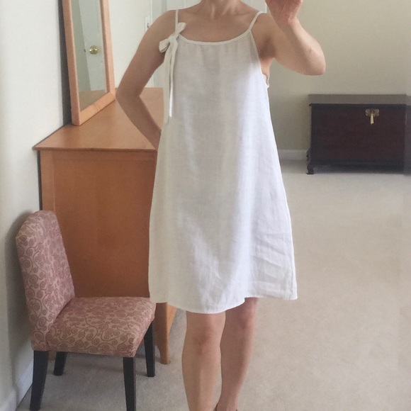 Marisa&Marie Dresses & Skirts - Marisa&Marie Above Knee Light Grey Linen Dress XS